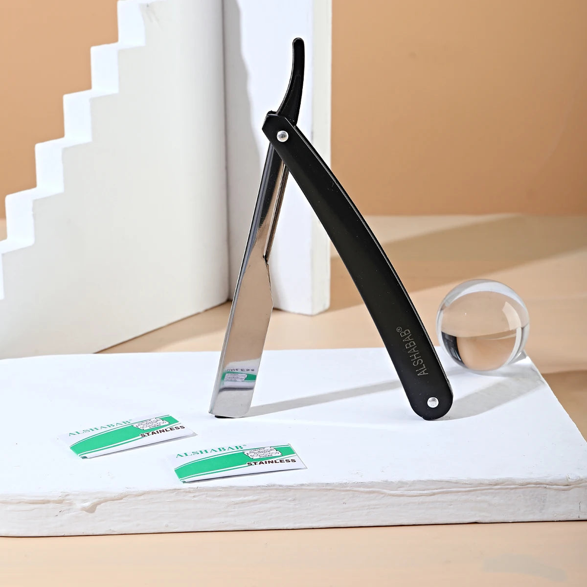 Double-Edge Straight Razor Set — 2 Blades Included