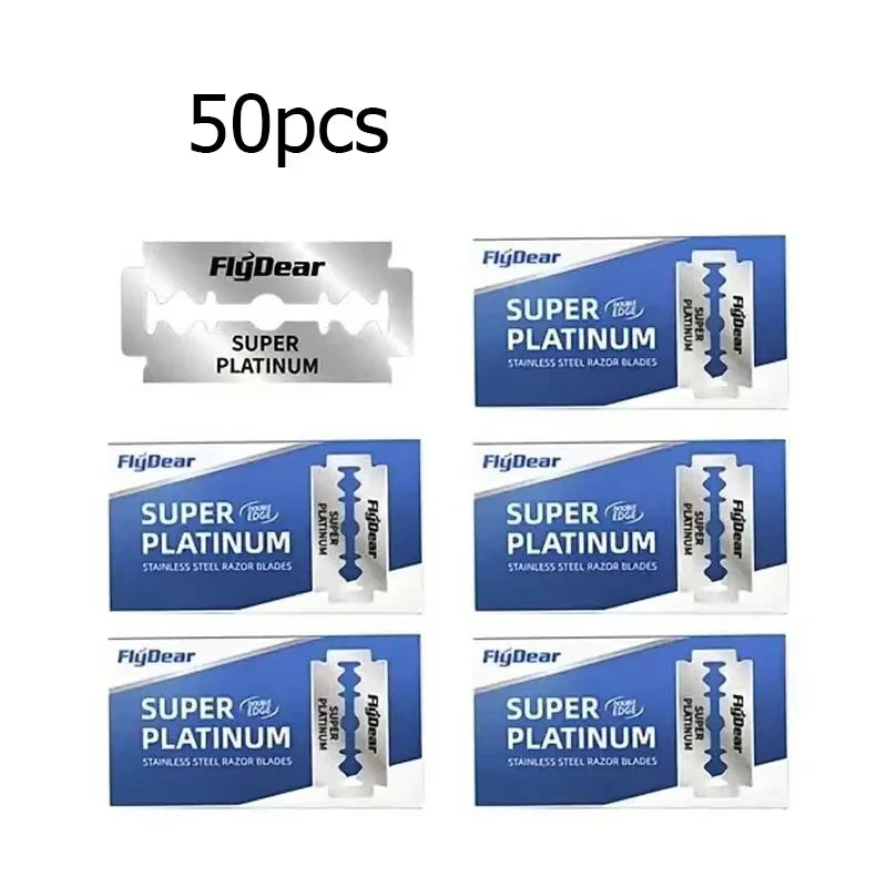Safety Double-Edge Razor Blades — Professional Barber Pack, 10–50 Blades