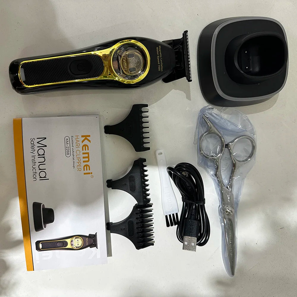 Kemei Vector Motor Cordless Barber Clipper