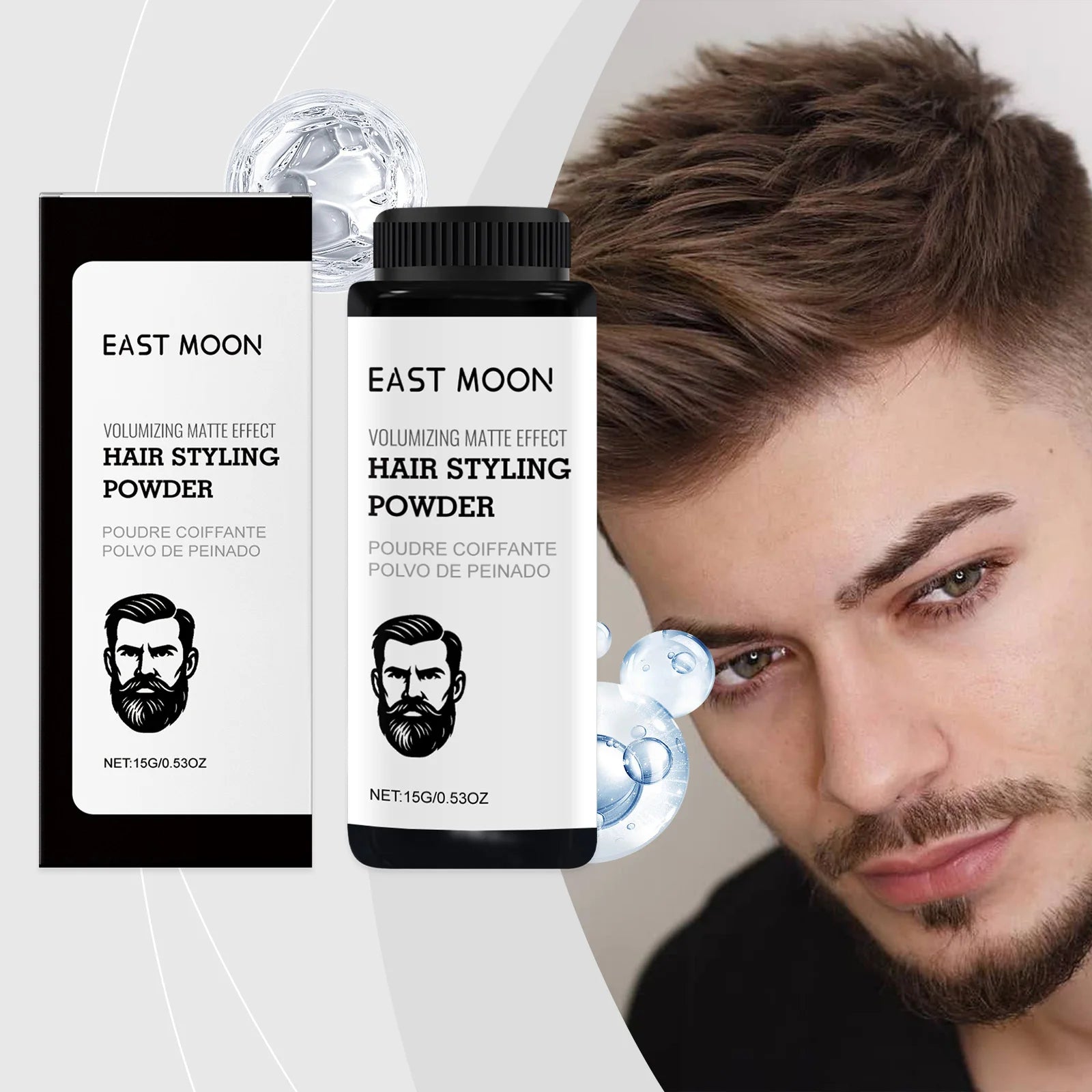 Men's Hair Texture Powder — Instant Volume & Strong Grip