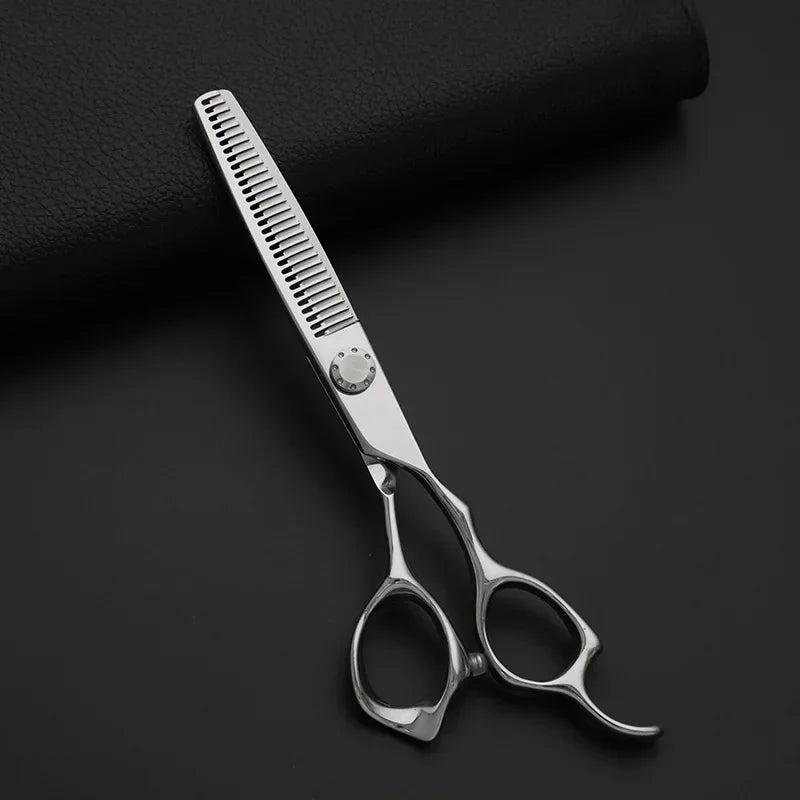 Barber Salon Scissors — Flat & Thinning, C60 Steel