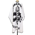 Retro Pattern Barber Cape — Waterproof, Snap Closure, 8 Styles