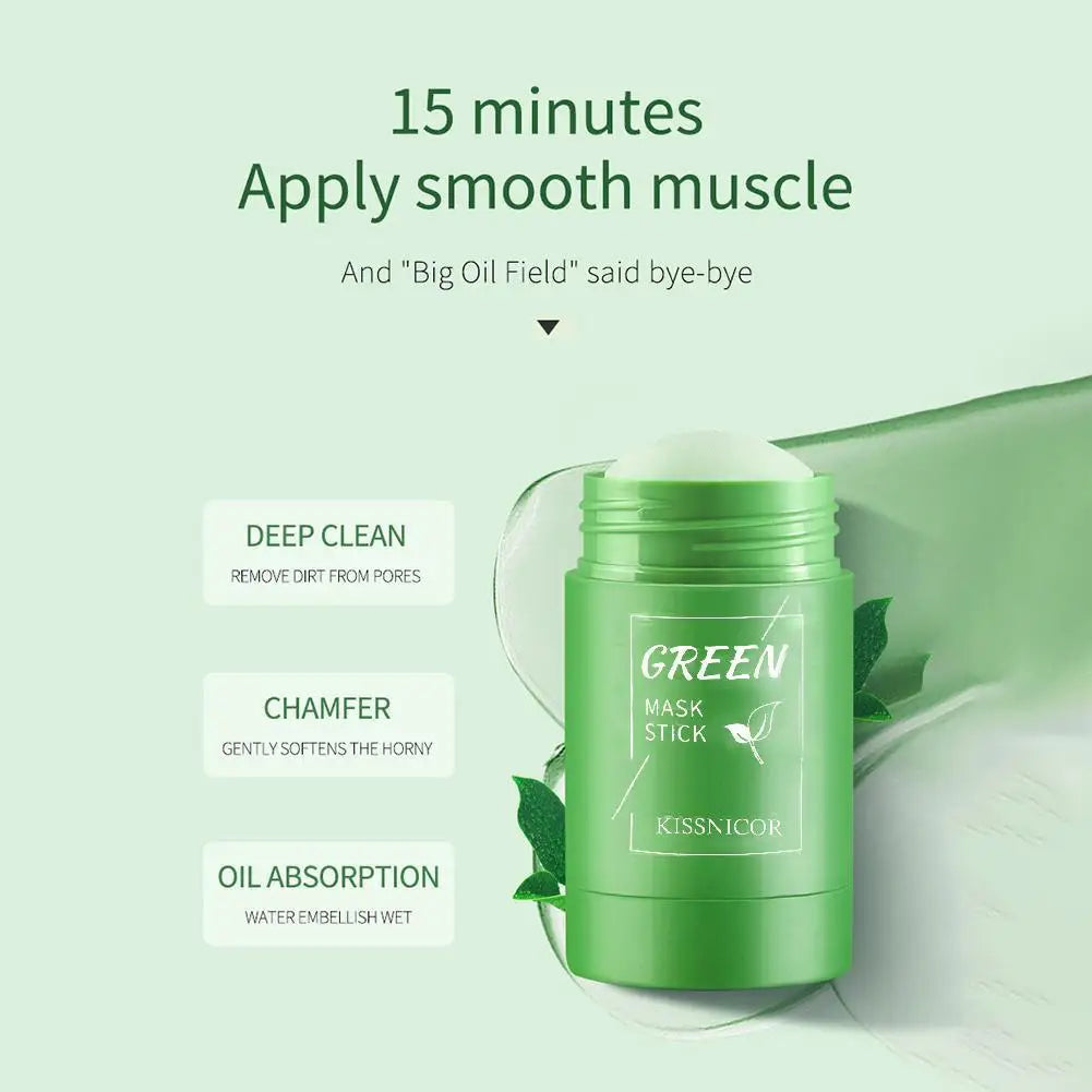 Green Tea Antioxidant Clay Mask Stick — Purifying and Brightening