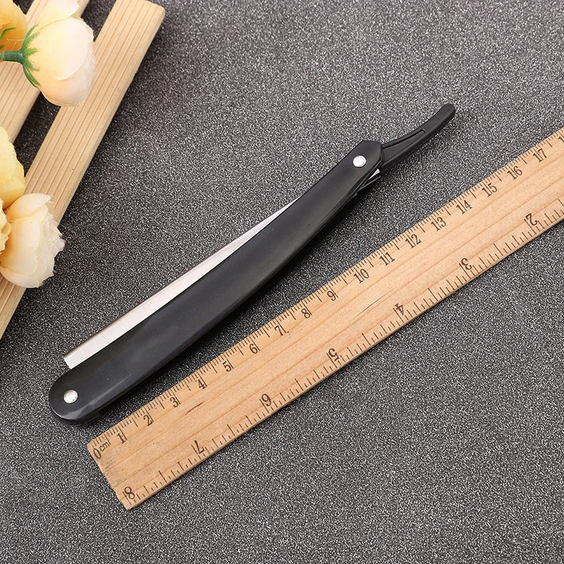 Stainless Steel Safety Straight Razor — Barber Shaving Tool