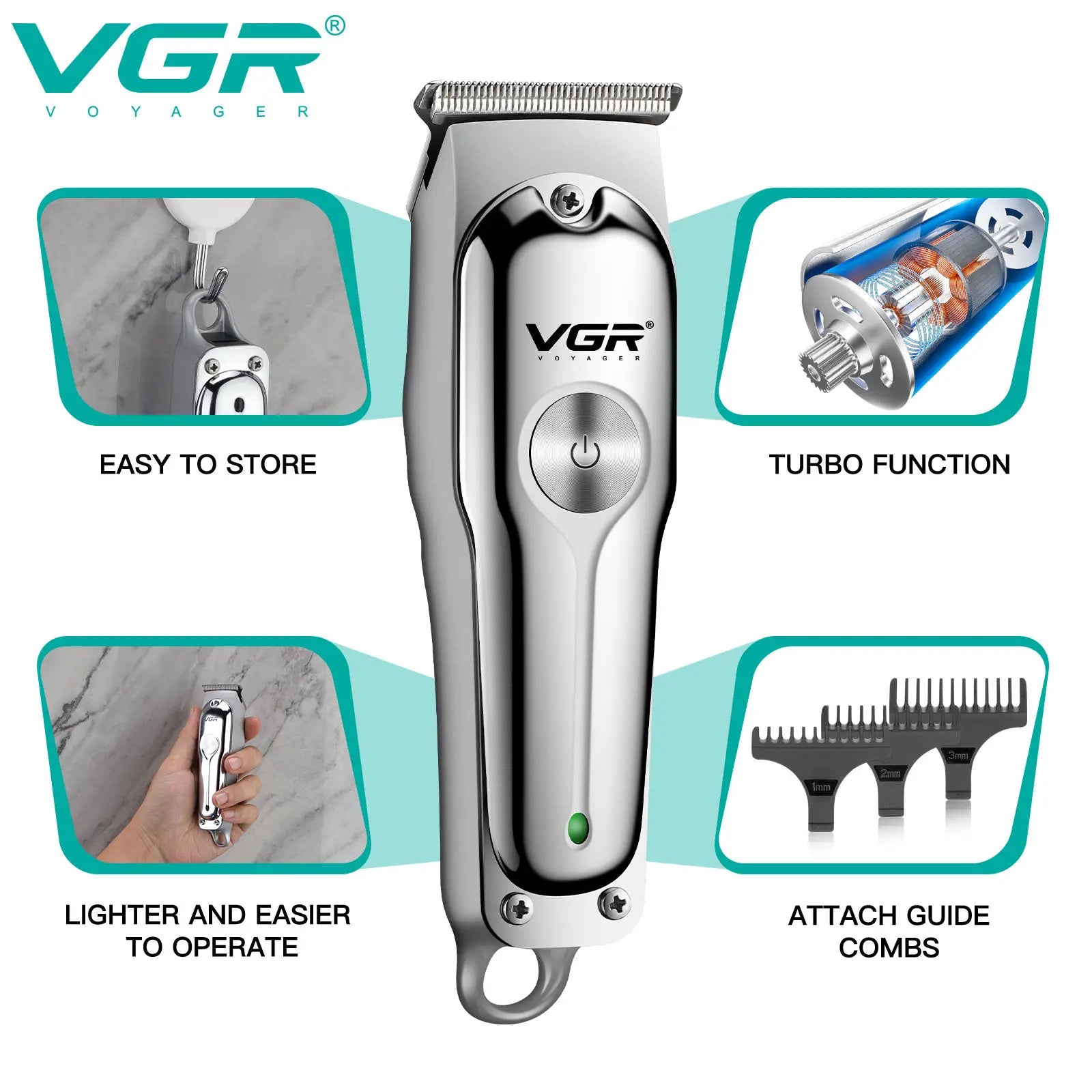 VGR V-071 T-Blade Cordless Barber Trimmer