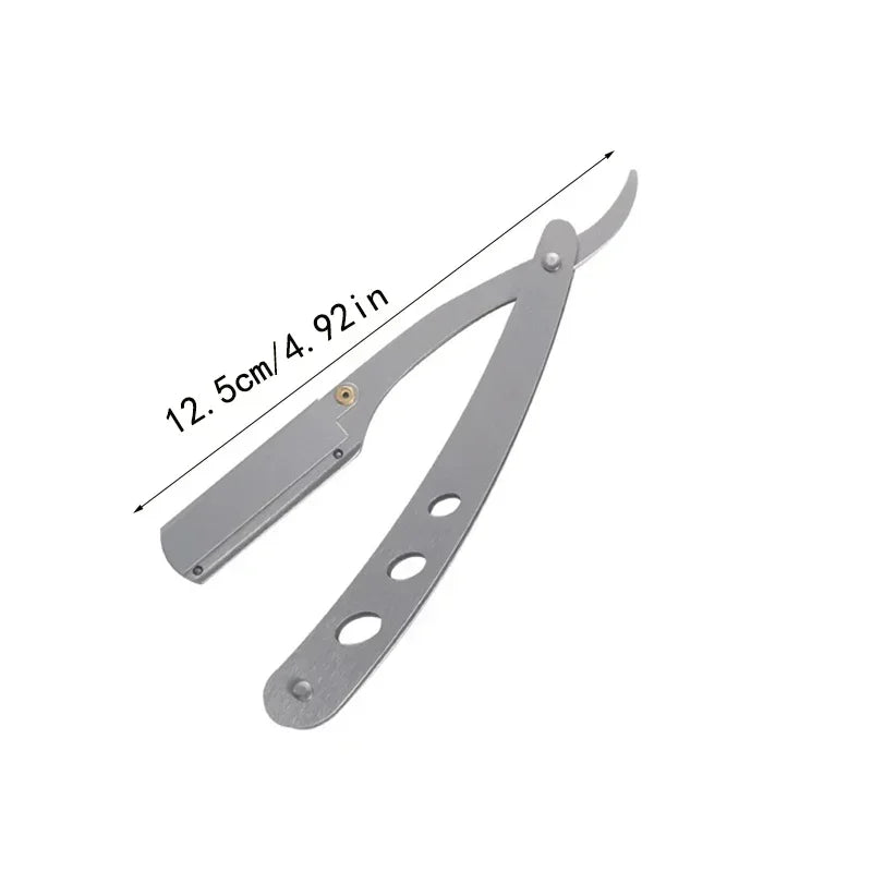 Professional Folding Straight Razor with Replaceable Blades