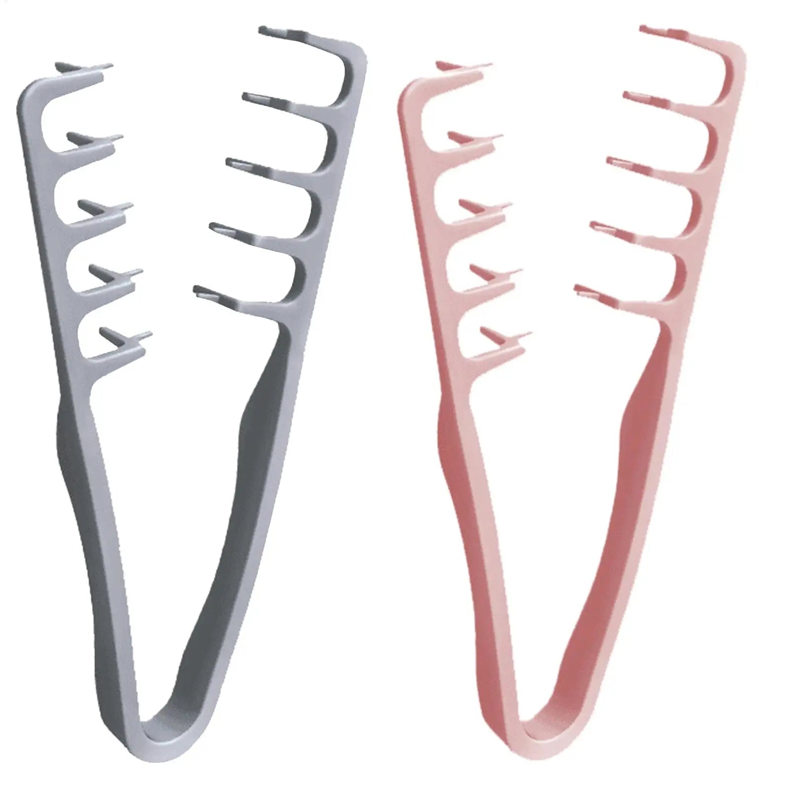 Wide-Tooth Detangling & Volumizing Comb — Pink & Gray