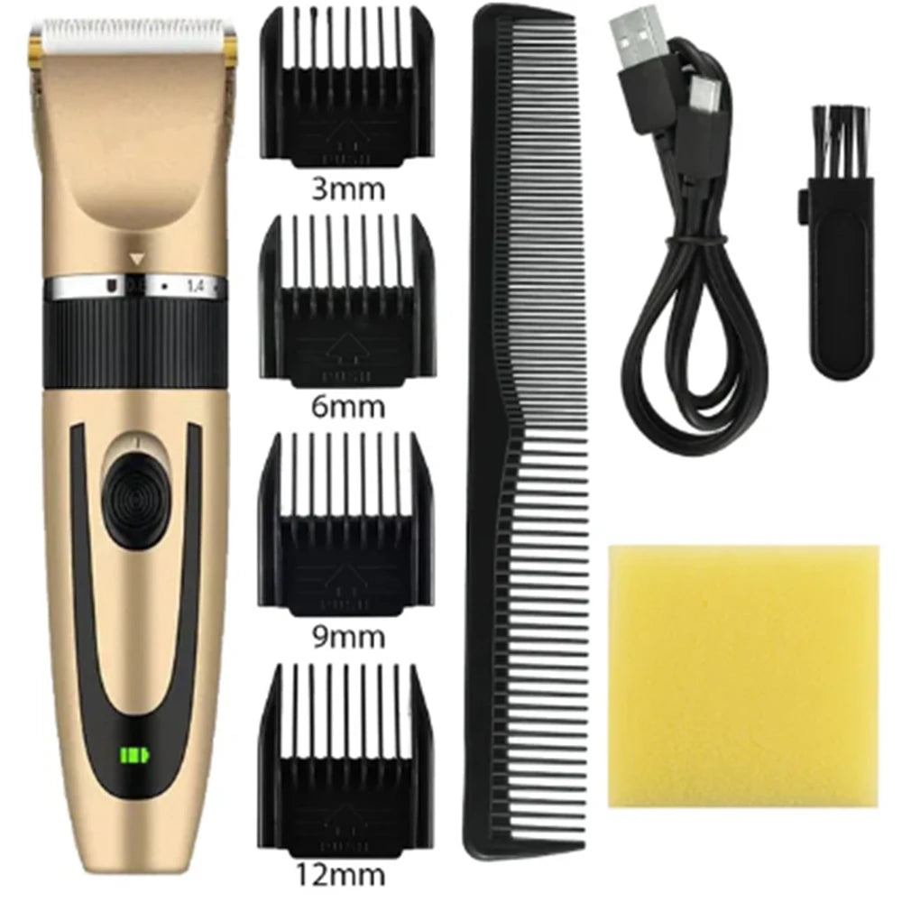 HIENA Cordless Barber Trimmer — Pink, Gold & Pro Edition