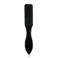 Premium Soft-Bristle Barber Fade Brush — Black & White