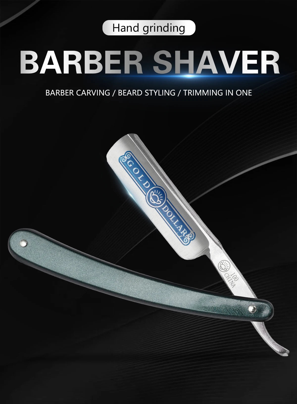 Classic Folding Straight Razor — Barbershop Edition