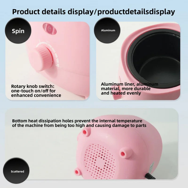 Portable Wax Warmer — 30s Heat, 45min Runtime, EU Plug
