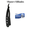 Straight Razor Handle + Blade Bundle — 10, 20 or 40 Blades