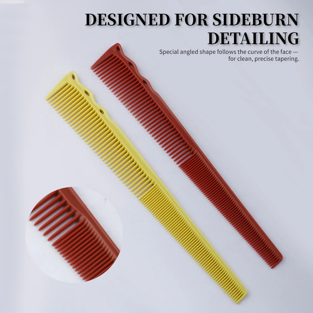 Pro Tapered Side-Corner Fade Combs — 1, 5 or 6-Piece Set