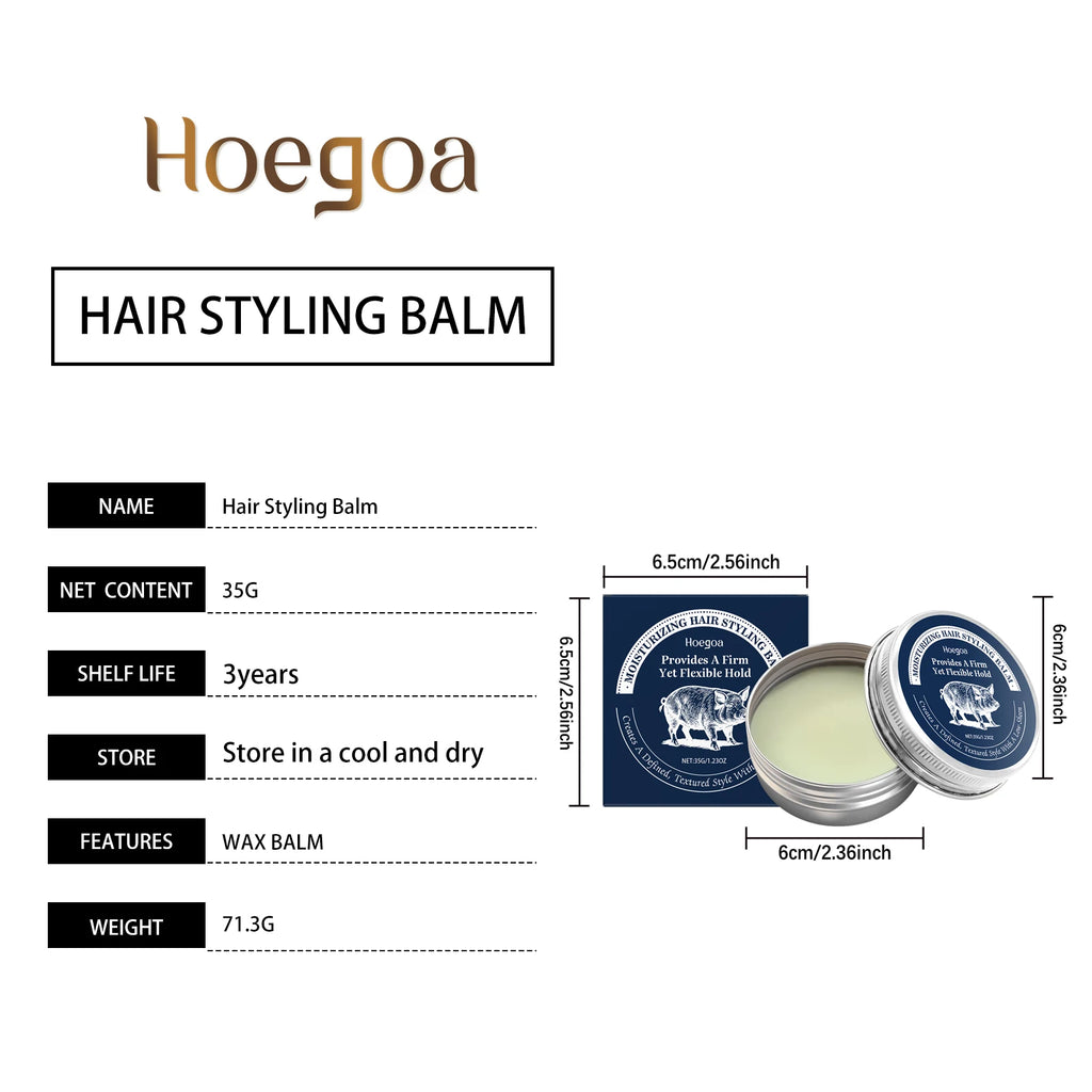 Jaysuing Beeswax Hair Pomade — Low Shine, Strong Hold