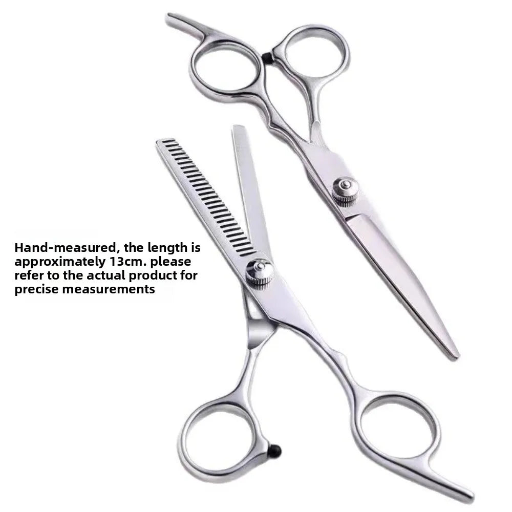 Ergonomic Professional Barber Scissors — Flat, Thinning & Sets