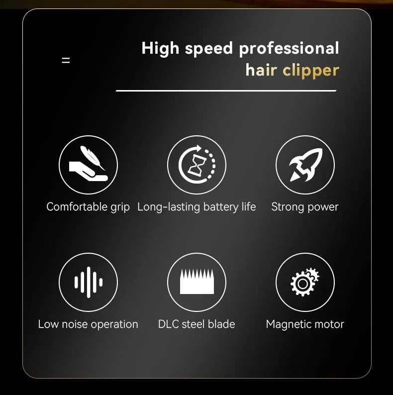 Kemei Vector Motor Cordless Barber Clipper