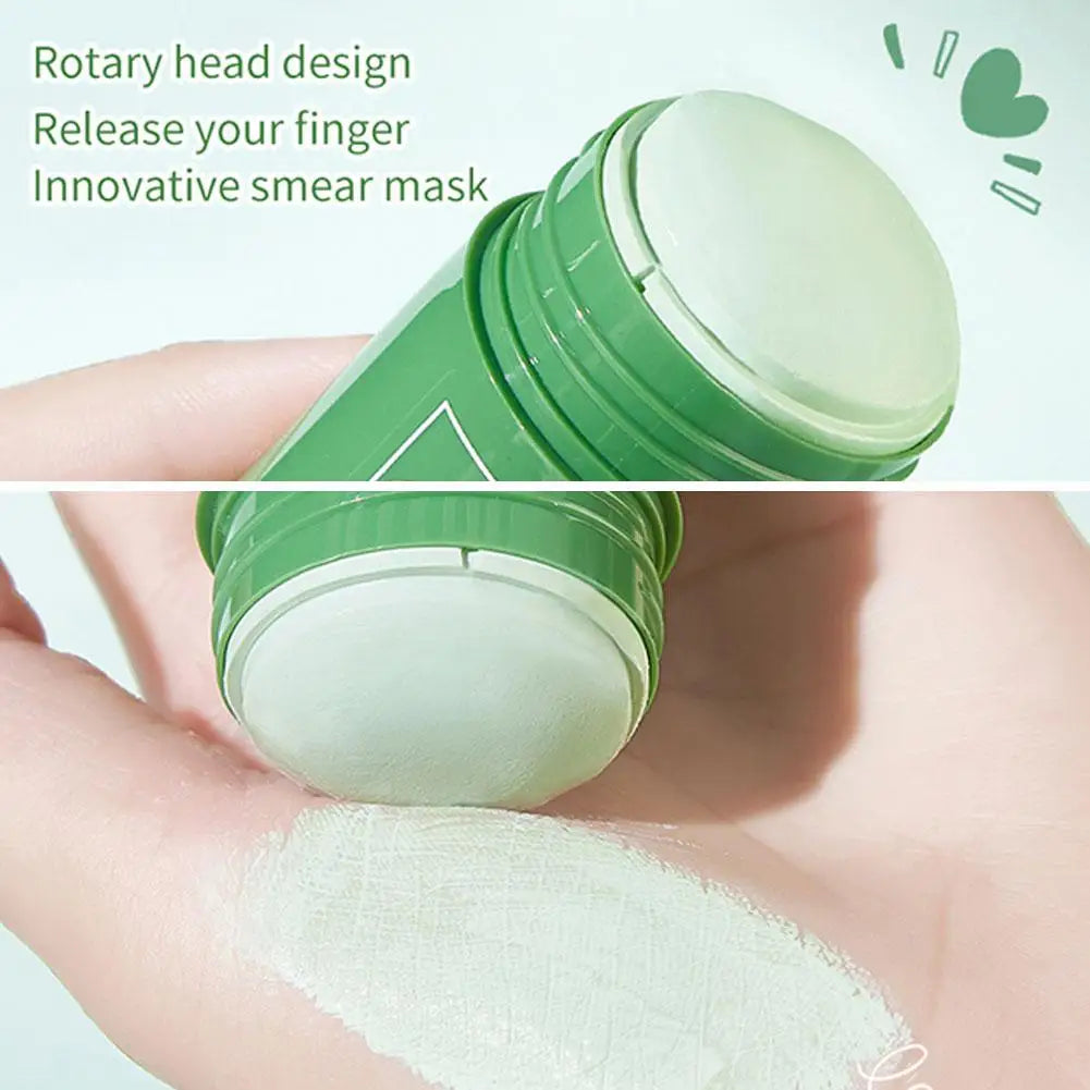 Green Tea Clay Mask Stick — Antioxidant Pore Purifying, Mess-Free