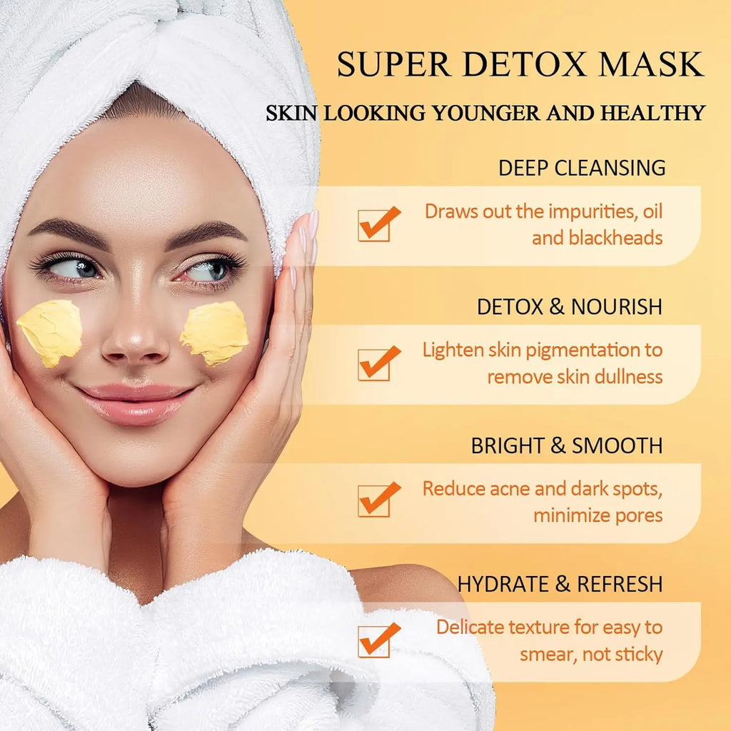 Turmeric Vitamin C Clay Mask — Pigmentation Reducing, 1 to 3 Pack
