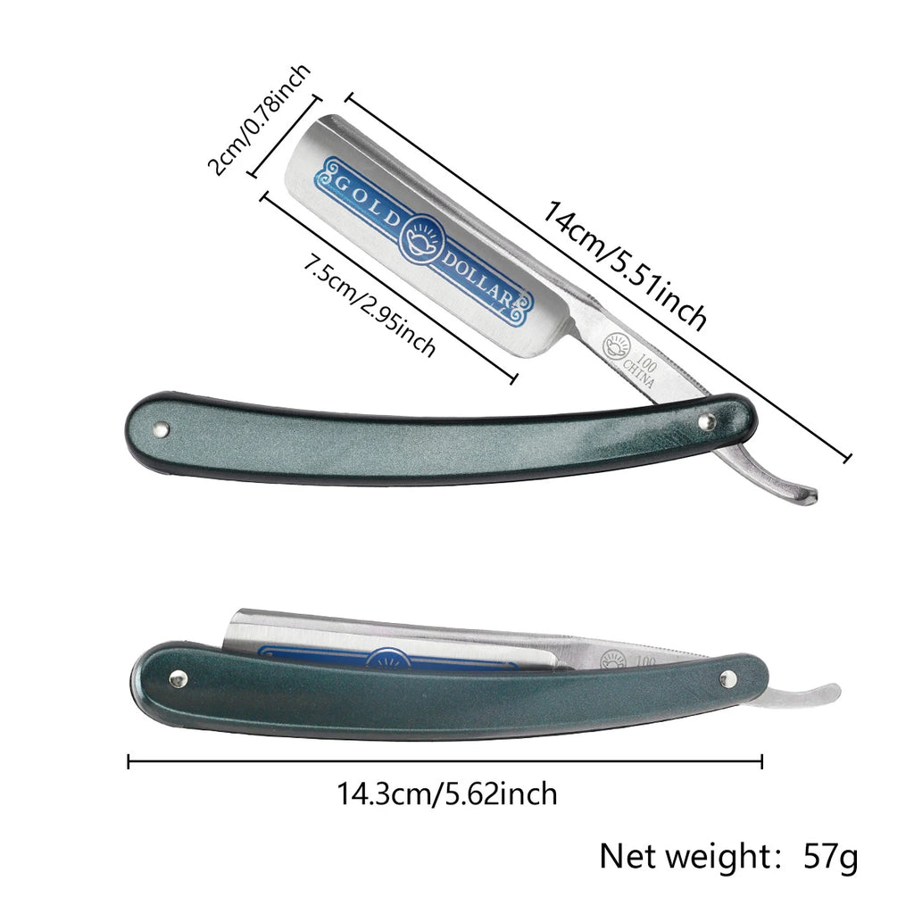 Classic Folding Straight Razor — Barbershop Edition