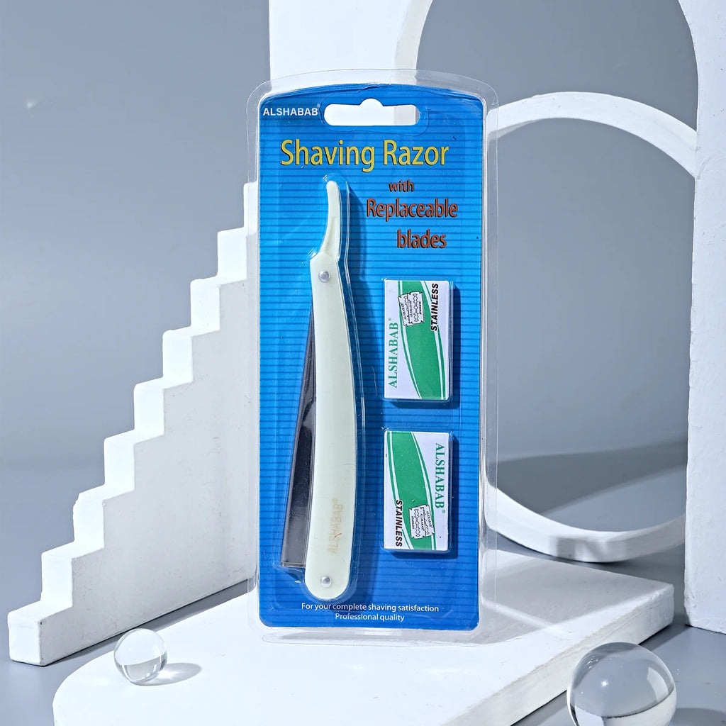 Double-Edge Straight Razor Set — 2 Blades Included