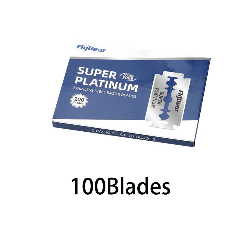 Double-Sided Stainless Steel Razor Blades — 10 to 100 Pack