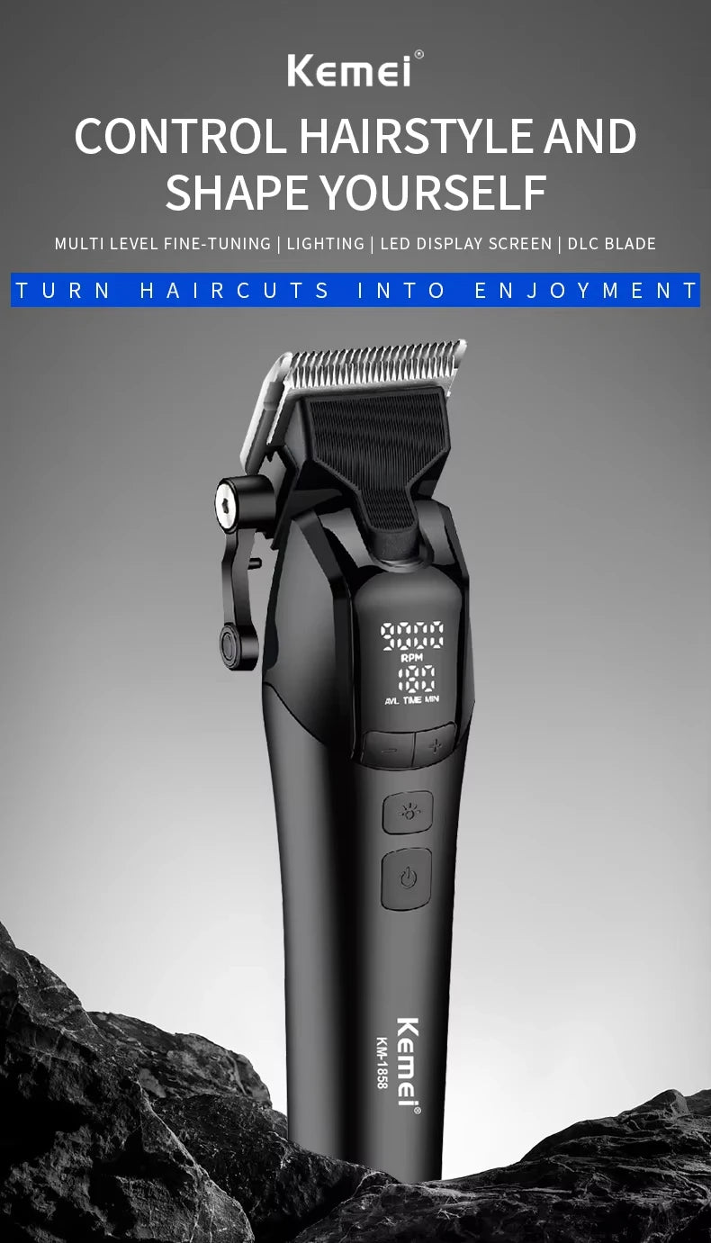Kemei KM-1858 10W DLC Cordless Clipper