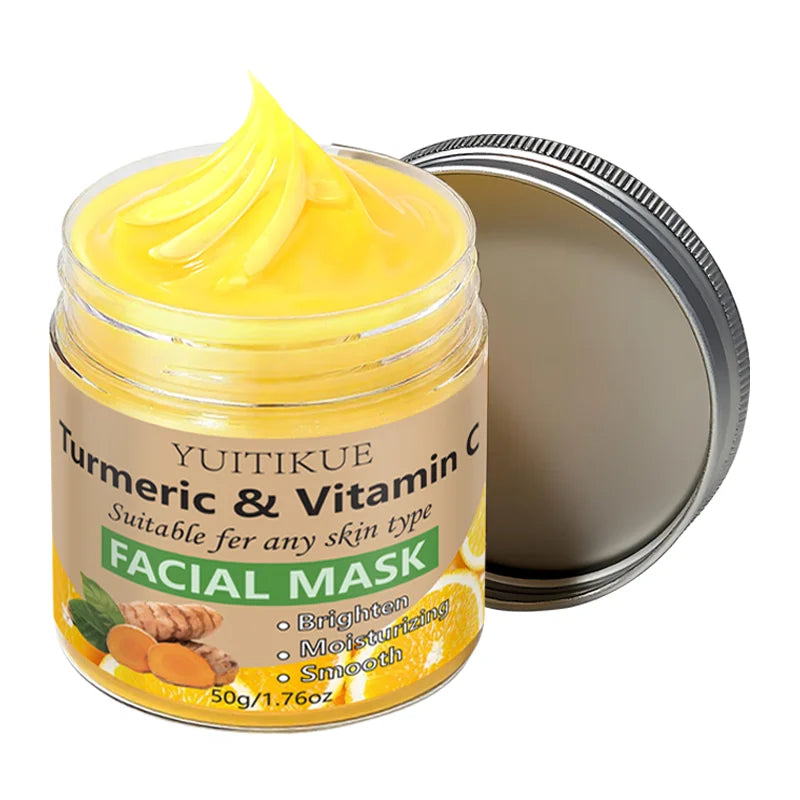 Turmeric & Vitamin C Clay Mask — 120g Brightening Treatment