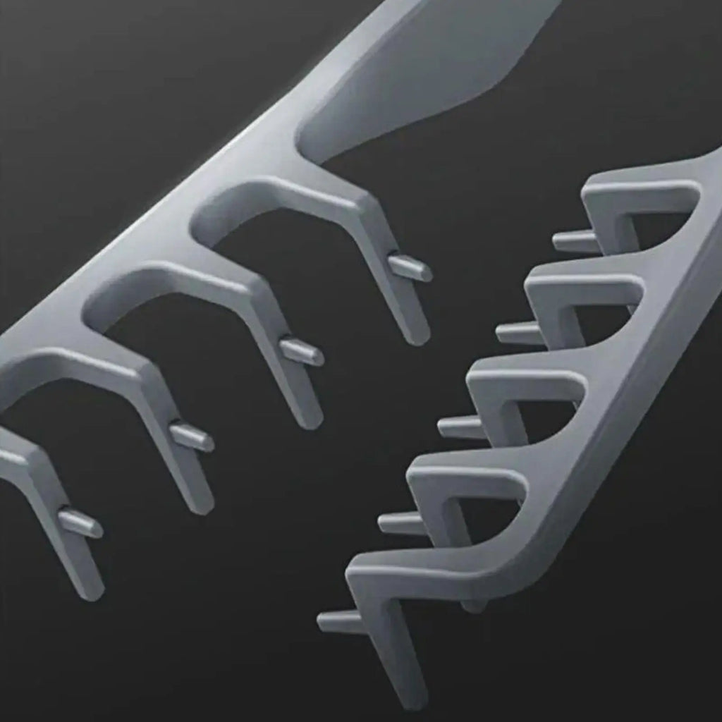 Wide-Tooth Detangling & Volumizing Comb — Pink & Gray