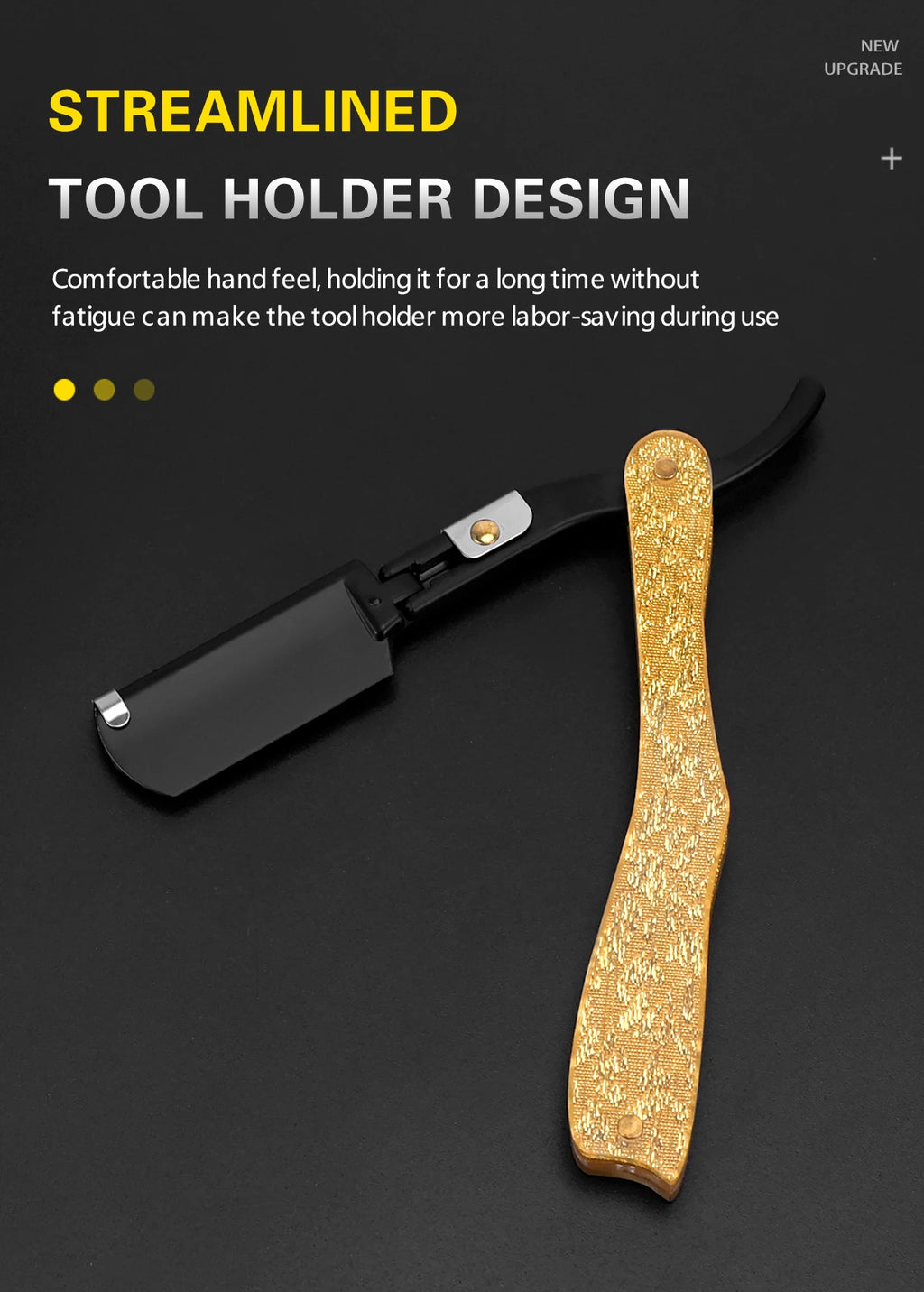 Foldable Straight Razor — Barber Shaving & Contouring