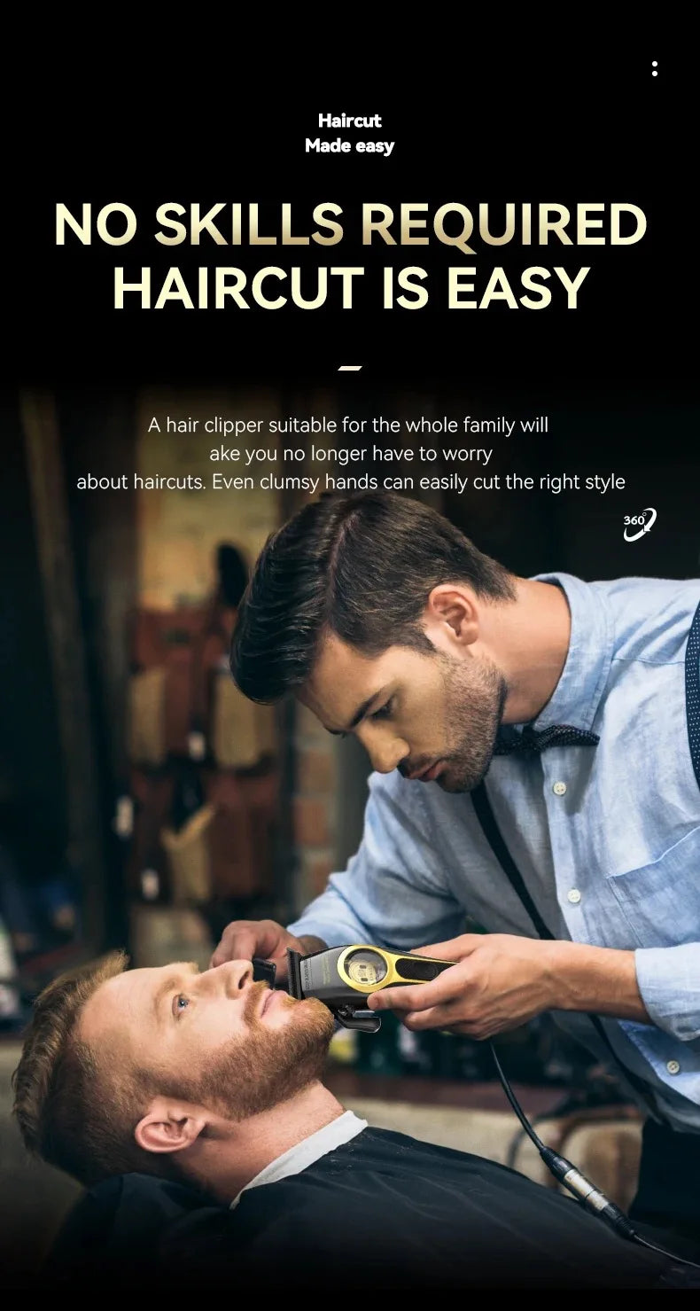 Kemei Vector Motor Cordless Barber Clipper