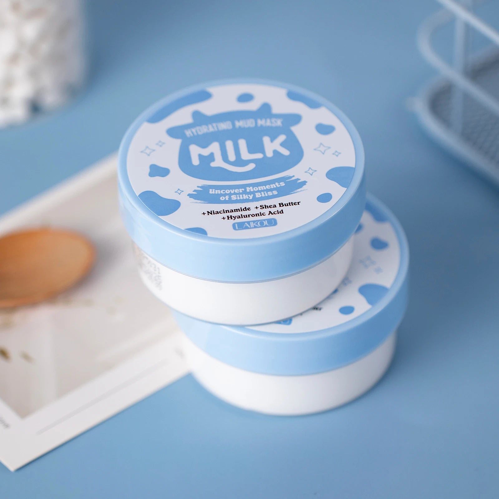 LAIKOU Milk Hydrating Mud Mask — Deep Moisture & Luminous Glow