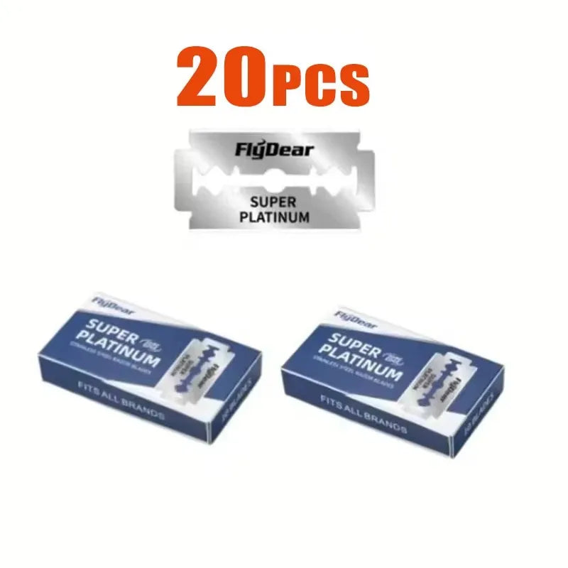 Double-Sided Stainless Steel Razor Blades — 10 to 100 Pack