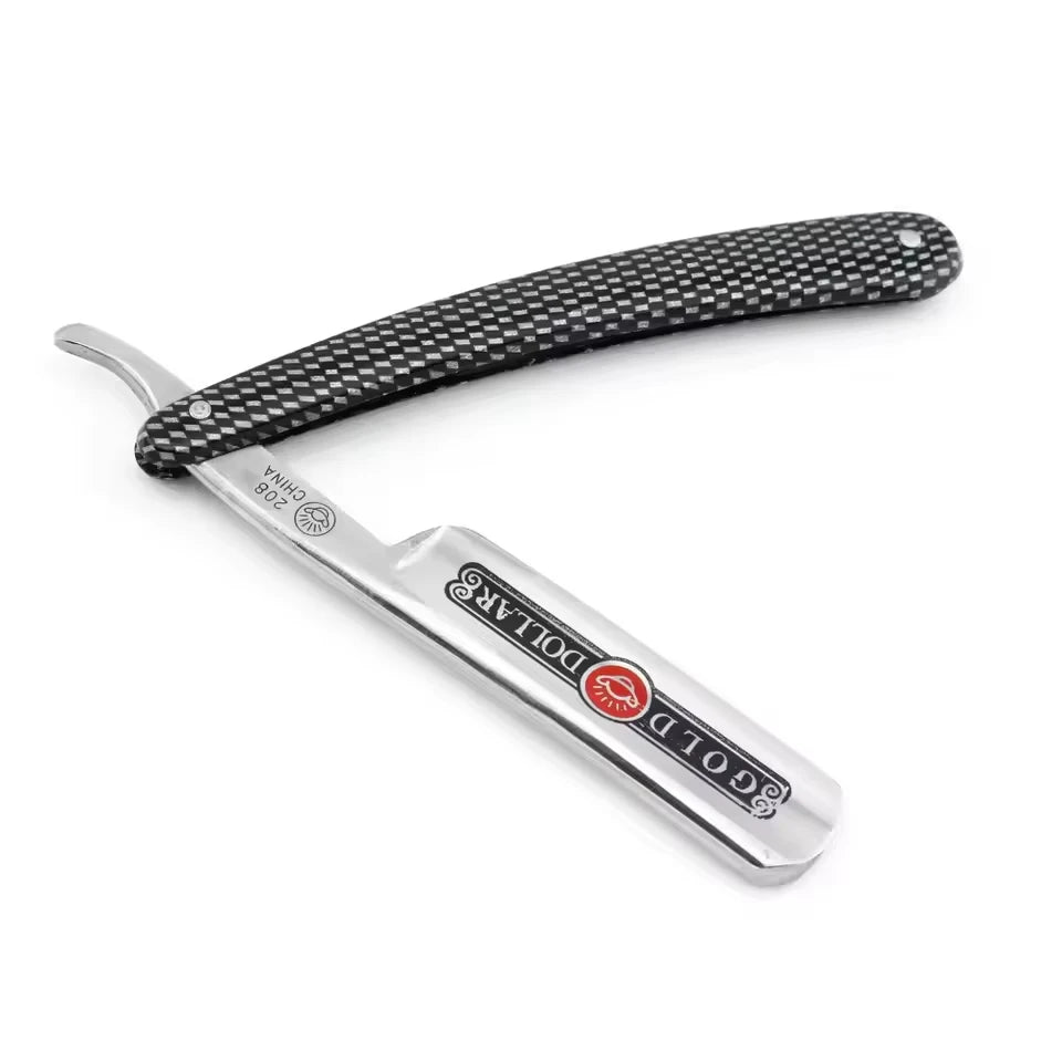 BARBERTOP Shavette Open Razor — 5 Styles, Replaceable Blade