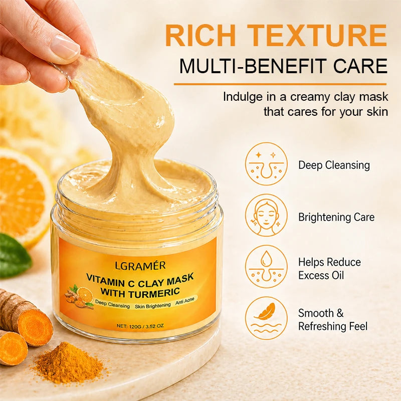 Turmeric Clay Mask 120g — Brightening & Hyperpigmentation Treatment