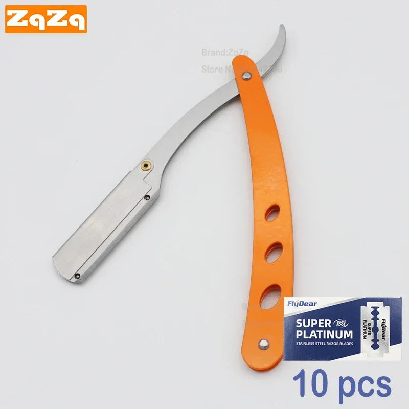 ZqZq Straight Razor Starter Kit — 10 Blades Included