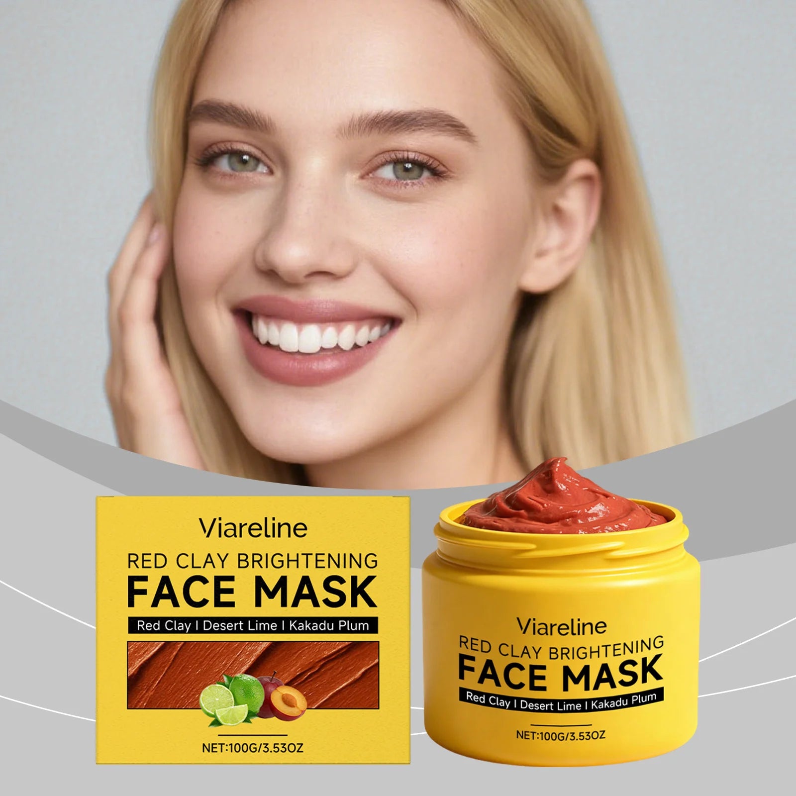 Red Clay Deep Pore Facial Mask — Mineral Rich, Skin Smoothing