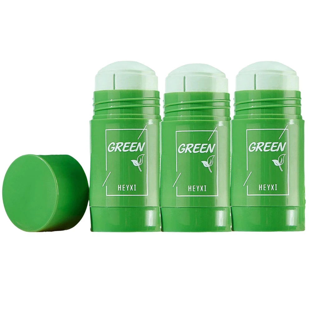 Green Tea Clay Mask Stick — Antioxidant Pore Purifying, Mess-Free
