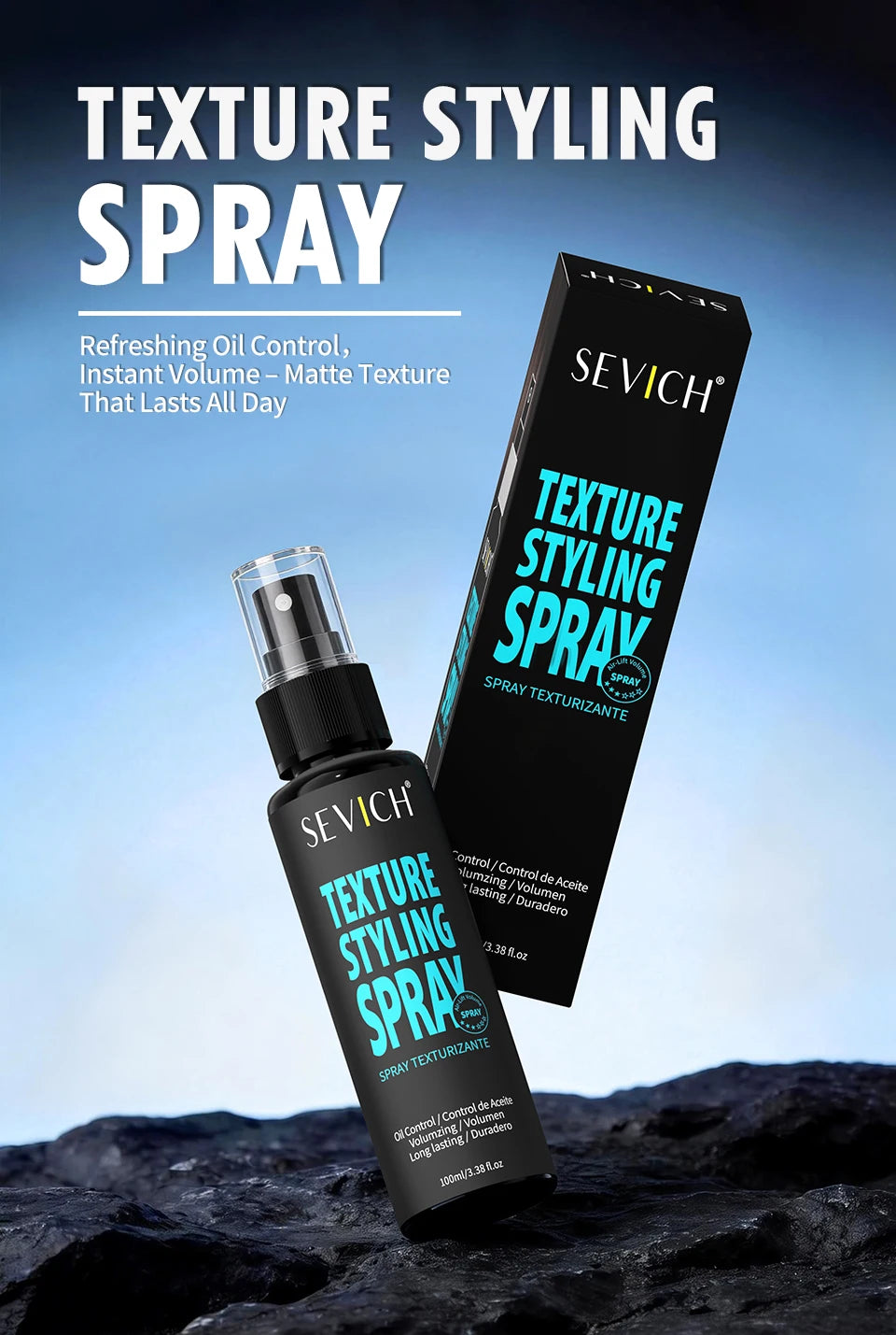 3 Secs Texture Styling Spray — Root Lift & Natural Matte Finish