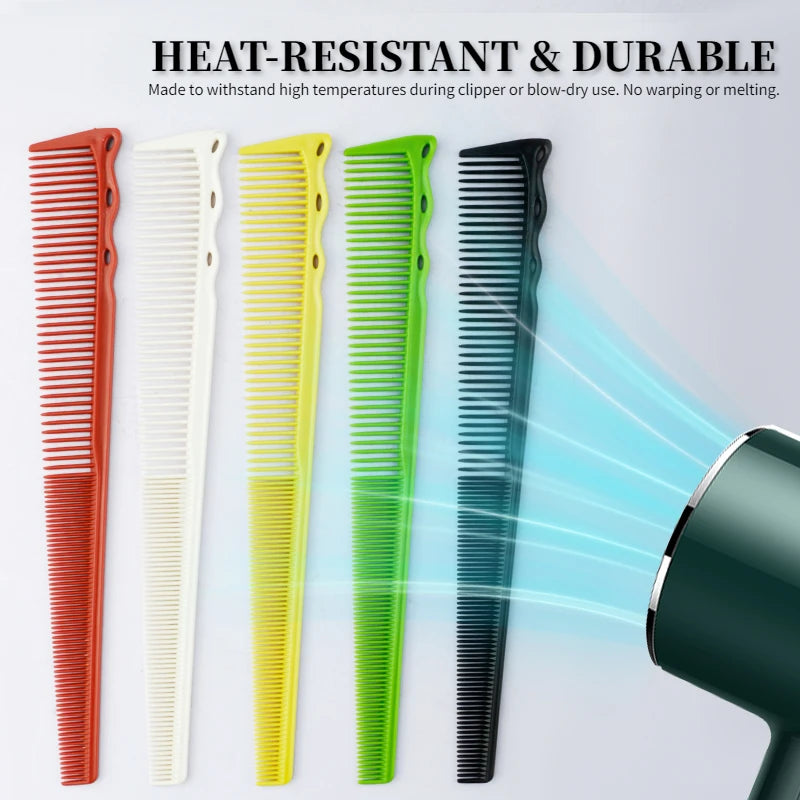 Pro Tapered Side-Corner Fade Combs — 1, 5 or 6-Piece Set