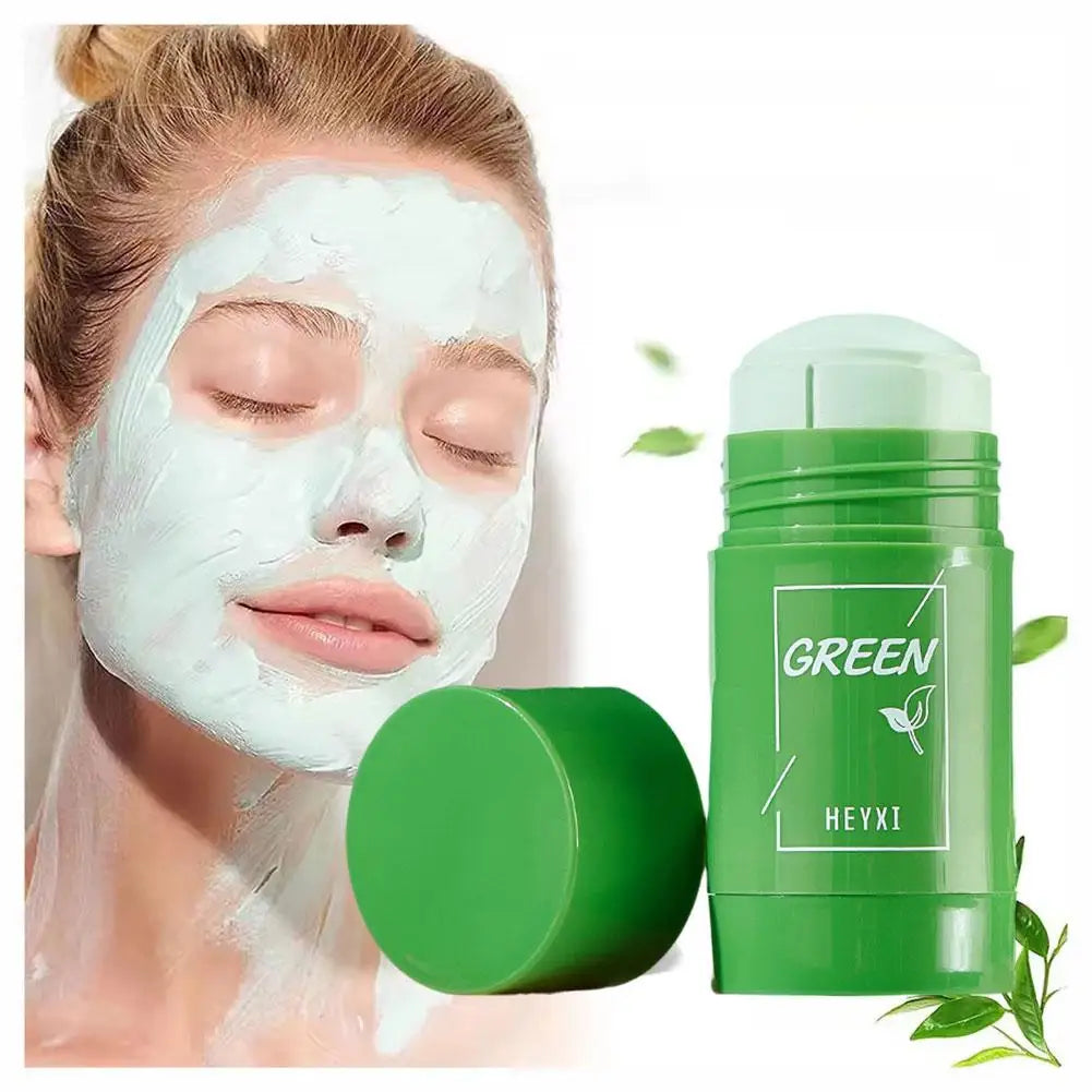 Green Tea Clay Mask Stick — Antioxidant Pore Purifying, Mess-Free