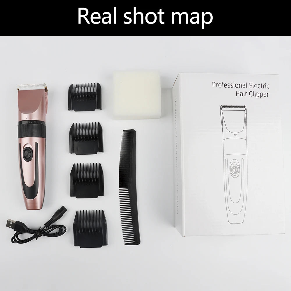 HIENA Cordless Barber Trimmer — Pink, Gold & Pro Edition
