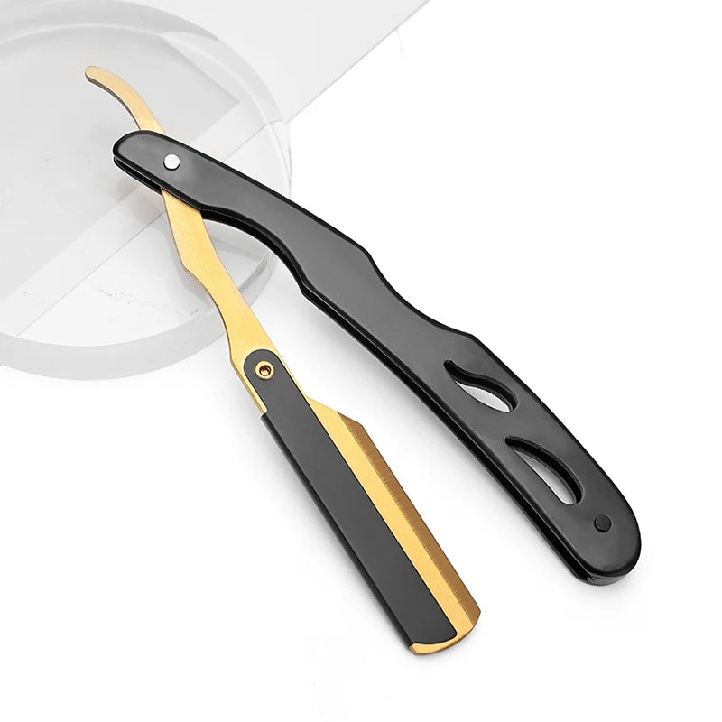 Classic Folding Straight Razor — Stainless Steel, 5 Colors