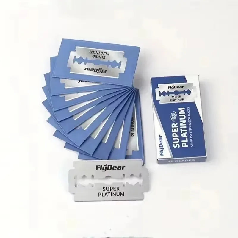 Double-Sided Stainless Steel Razor Blades — 10 to 100 Pack