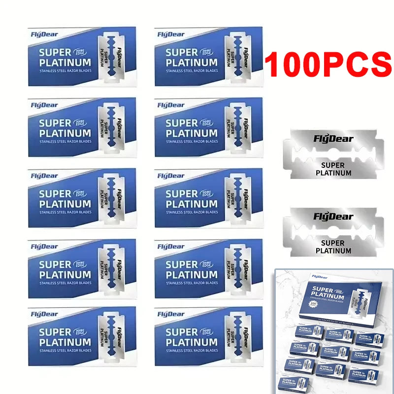 Safety Double-Edge Razor Blades — Professional Barber Pack, 10–50 Blades