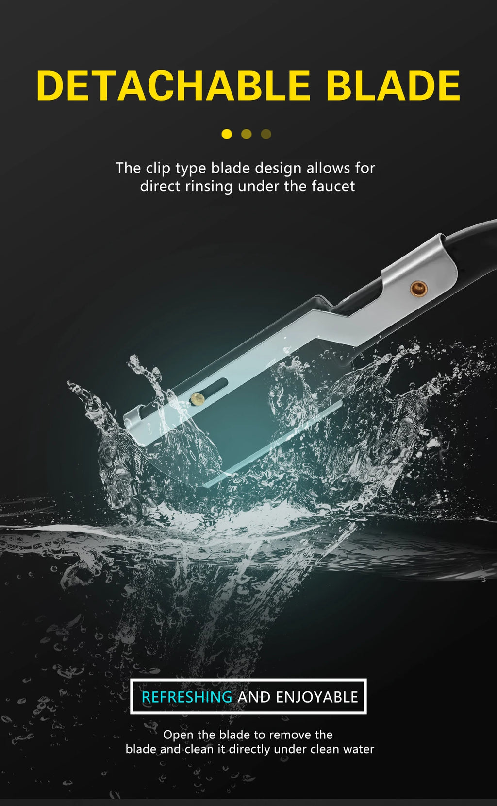 Foldable Straight Razor — Barber Shaving & Contouring