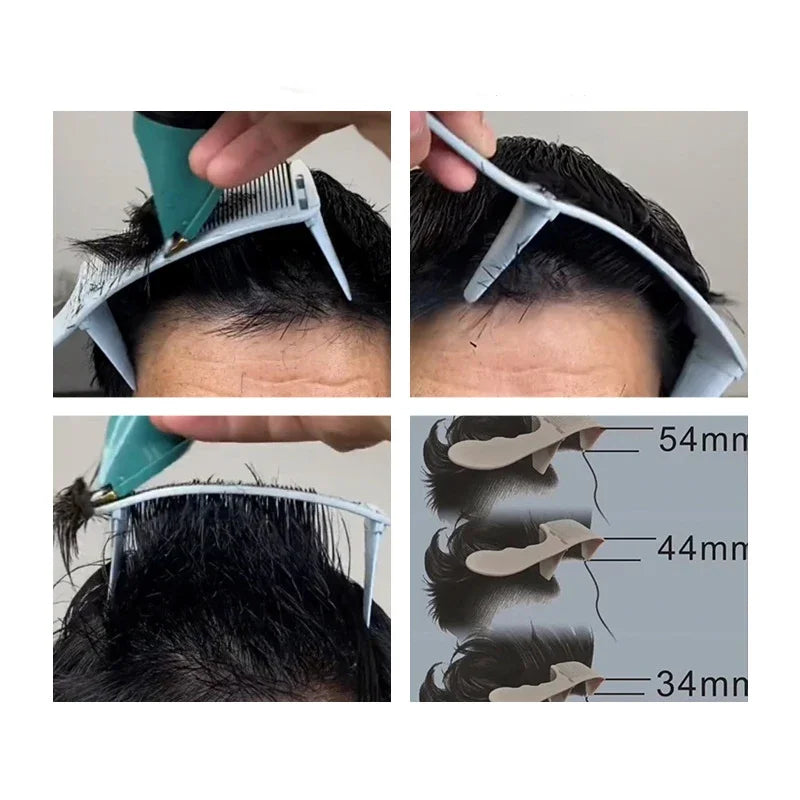 Flat Top Fade Comb & Brush Kit — Grey & White