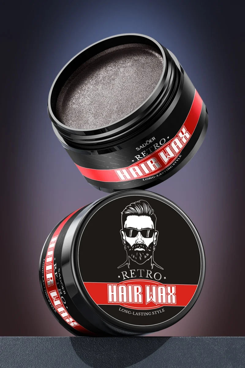 100g Retro Hair Wax — Ginseng & Keratin, Strong Hold