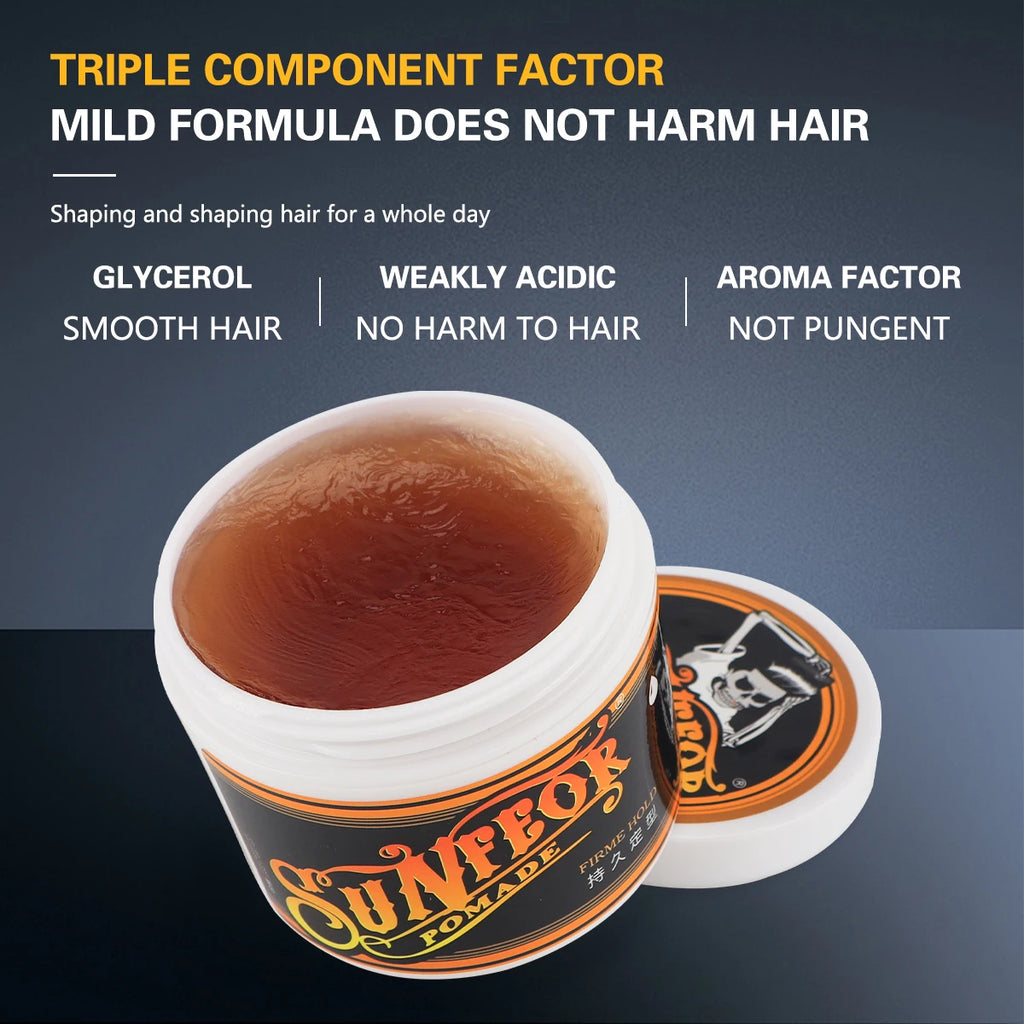 Men's Hair Clay Styling Wax — Barber Salon Grade