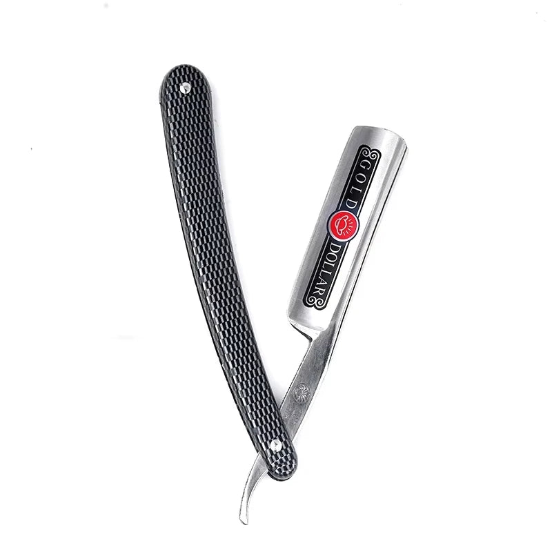 BARBERTOP Shavette Open Razor — 5 Styles, Replaceable Blade
