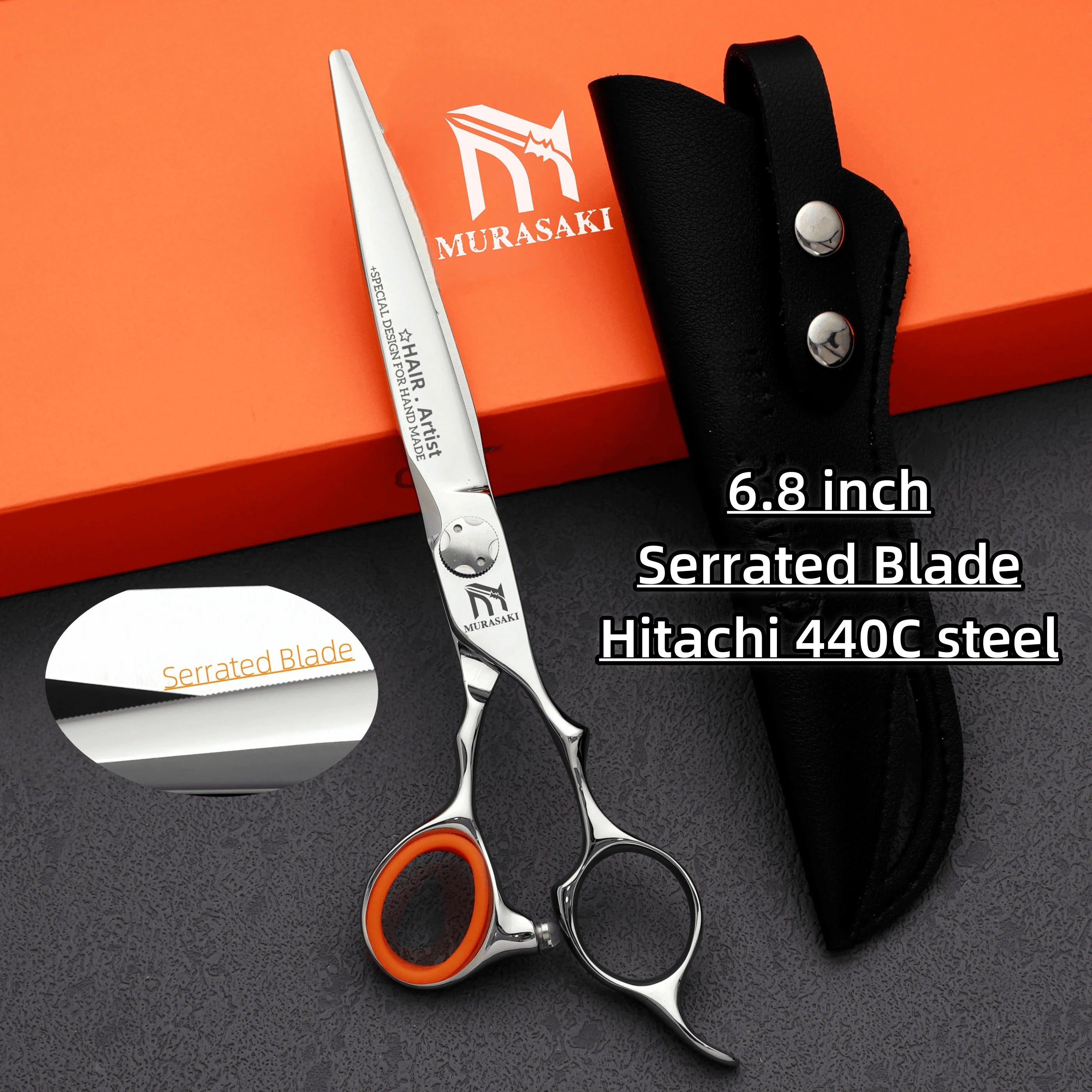 JIXIU Japan 440C Barber Scissors — 6.0" to 6.8" Set